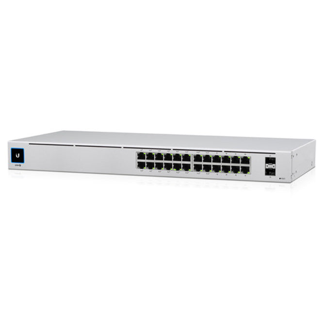 Ubiquiti USW-24-POE, UniFi 24-Port Managed, 16 Gigabit PoE Ports, 8 Gigabit Ports Switch with SFP