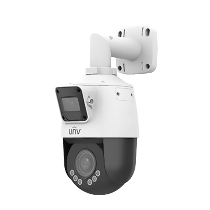 UNV IPC9312LFW-AF28-2X4, (2MP) PTZ, IPC 2.8mm and 2.8-12mm Dual Lens 4X Zoom, LightHunter, Microphone & Speker, WDR, UL Listed