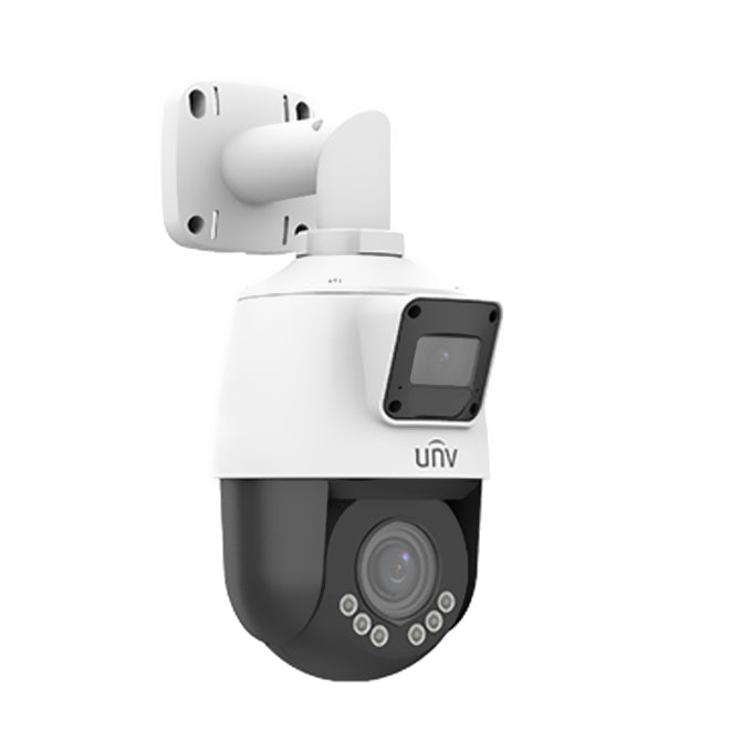 UNV IPC9312LFW-AF28-2X4, (2MP) PTZ, IPC 2.8mm and 2.8-12mm Dual Lens 4X Zoom, LightHunter, Microphone & Speker, WDR, UL Listed