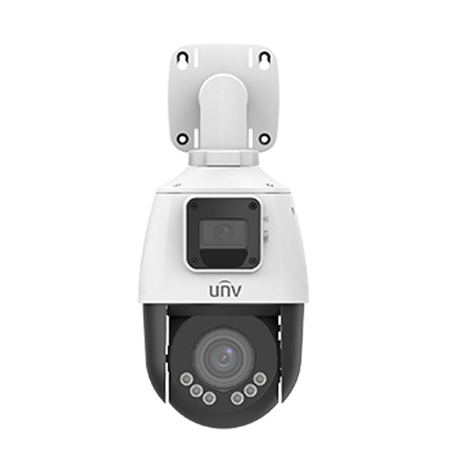 UNV IPC9312LFW-AF28-2X4, (2MP) PTZ, IPC 2.8mm and 2.8-12mm Dual Lens 4X Zoom, LightHunter, Microphone & Speker, WDR, UL Listed