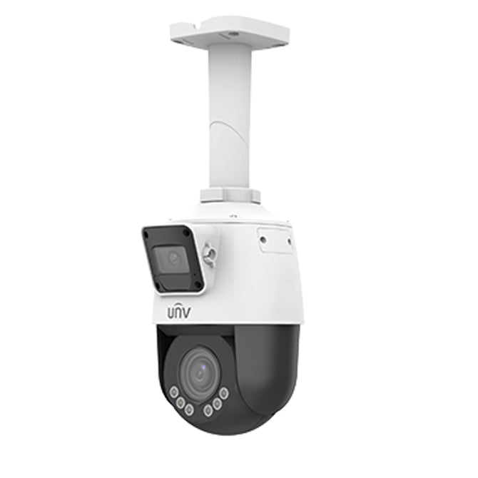 UNV IPC9312LFW-AF28-2X4, (2MP) PTZ, IPC 2.8mm and 2.8-12mm Dual Lens 4X Zoom, LightHunter, Microphone & Speker, WDR, UL Listed