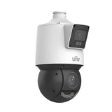UNV IPC94144SFW-X25-F40C, (4MP) PTZ, IPC 4mm and 4.8-120MM Dual Lens 25X Zoom, LightHunter, Microphone & Speaker, WDR, UL Listed, NDAA Compliant