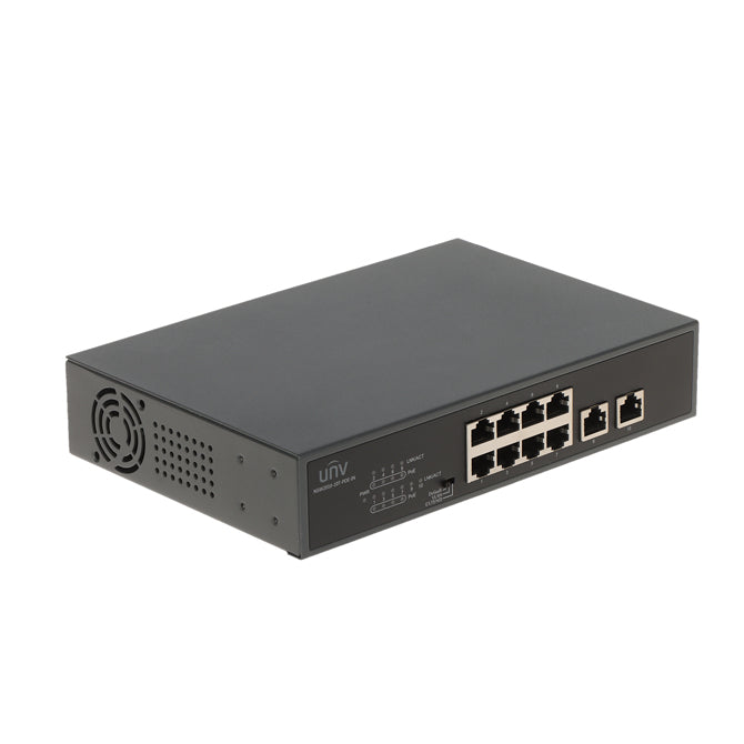 UNV NSW2010-10GT-POE-IN, 8 Port Gigabit POE Switch with 2 GB Uplink