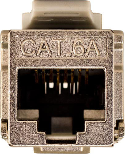 Vertical Cable (302-J2631-S), CAT6 Shielded Data Grade Keystone Jack 90° Degree 8×8 Conductors