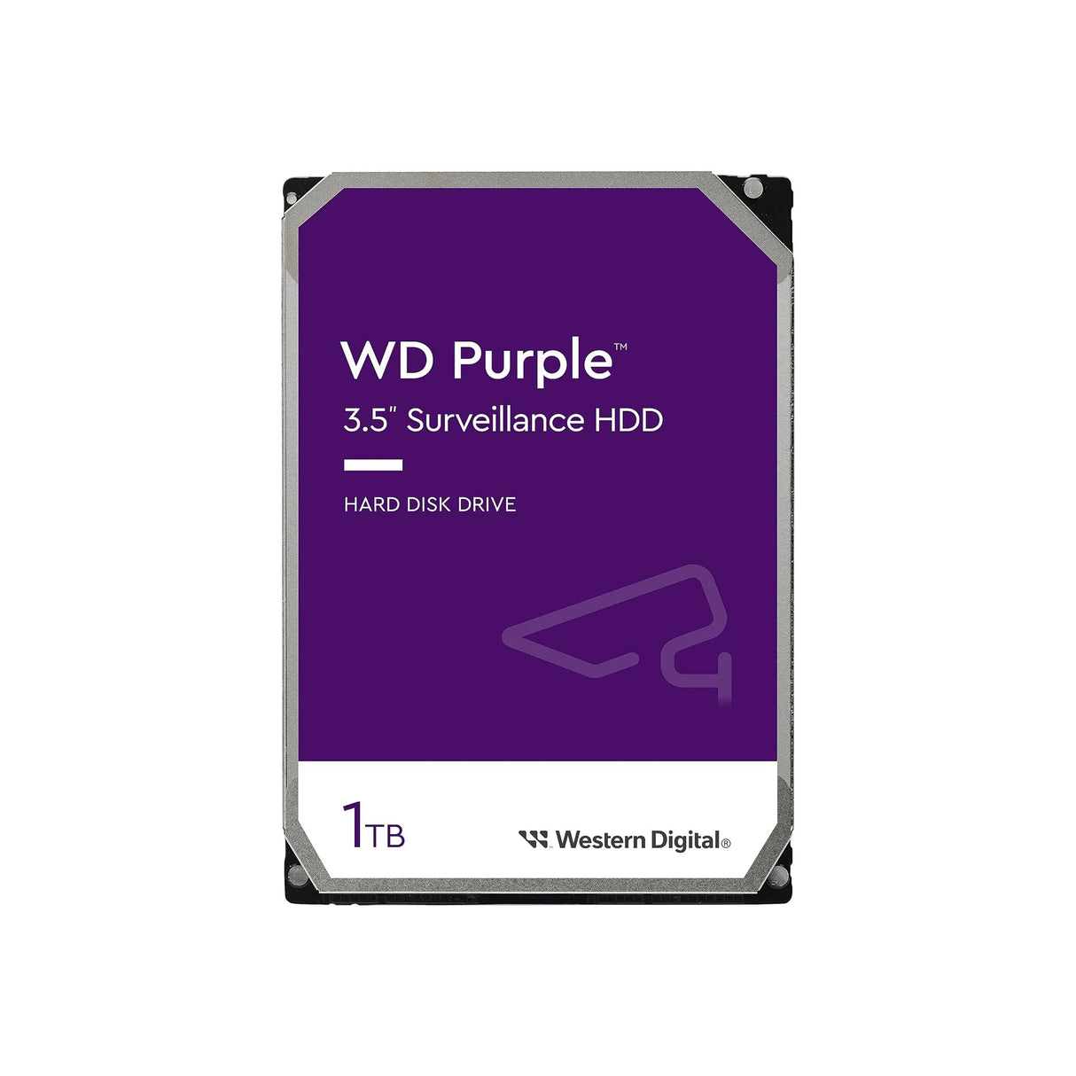 Western Digital 1TB Purple Surveillance Hard Disk Drive.