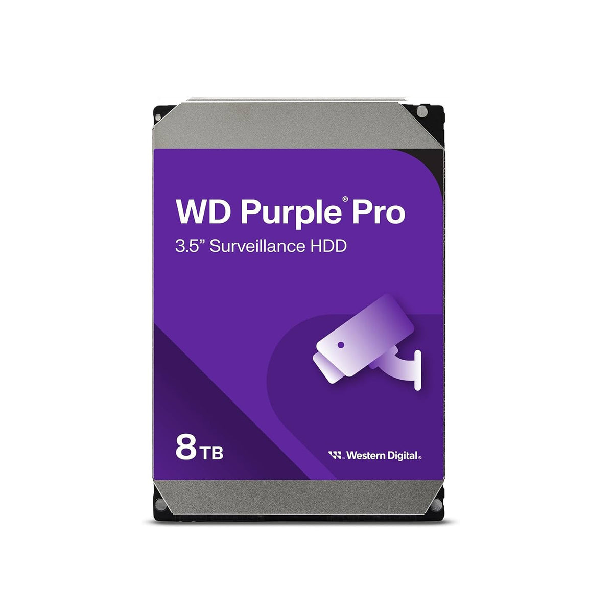 Western Digital 8TB Purple Surveillance Hard Disk Drive.