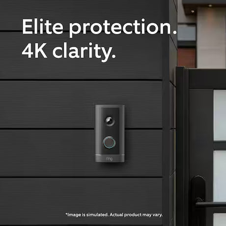 Ring (B0FT74NT34) Video Doorbell Elite PoE 4K,10x Enhanced Zoom, and Low-Light Sight