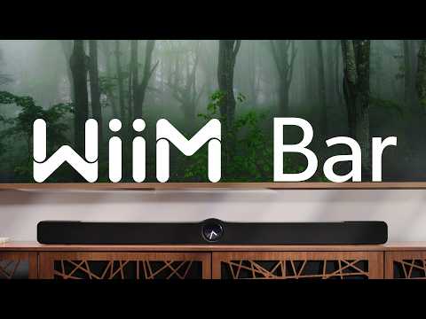 WiiM Bar, 3.0.2 Dolby Atmos & DTS with HDMI eARC, Intuitive Touch Interface, RoomFit™ & Clear Voice, Remote Included. (White / Matte Black / Glossy Black)