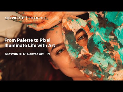 Skyworth Canvas-C1,  Art TV QLED + 4K UHD Smart TV with Google TV