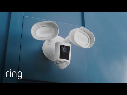 Ring Floodlight Cam Wired Pro 4K, 10x Enhanced Zoom, and 2000 Lumen Floodlights, (Black/White)
