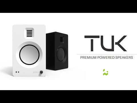 Kanto TUK, 260W Powered Bookshelf Speakers with Headphone Out, USB DAC, Dedicated Phono Pre-amp and Bluetooth, Pair