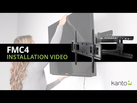 Kanto FMC4, Full Motion TV Wall Mount with Adjustable Pivot Point for 30" - 60" TVs