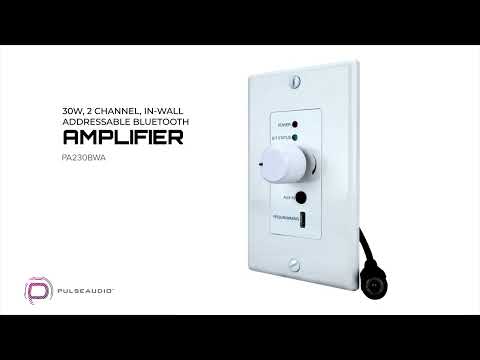 Vanco PA230SWA, In-wall Streaming Audio Receiver with a Build-in 2x30 Amplifier