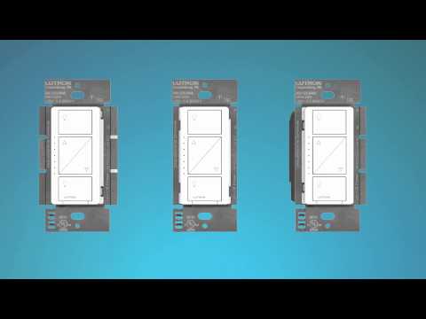 Lutron P-BDGPRO-PKG1W, Caseta Wireless Dimmer Pro Kit, White.