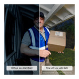 Ring Video Doorbell WIRED PLUS 2K, 4x Enhanced Zoom, and Low-Light Sight, Nickel Silver