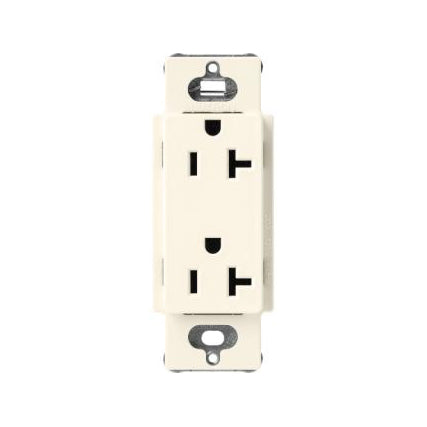Lutron SCR-20, Claro 20A Duplex Receptacle.