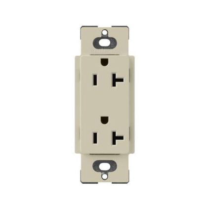 Lutron SCR-20, Claro 20A Duplex Receptacle.