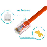 Vertical Cable (CAT6 Plug Standard) Round Solid, Stranded Cable, 100pcs