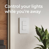 Ring Smart Light Switch, no base station needed, neutral wire required, single pole switch