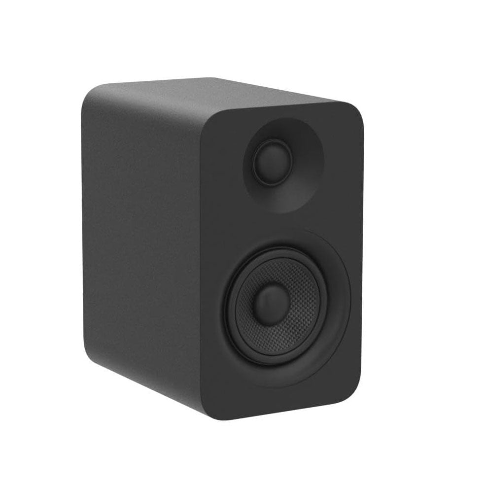 Kanto YUP4, Passive 4" Speakers with 1" Silk Dome Tweeter and 4" Kevlar Woofer - Black, Pair