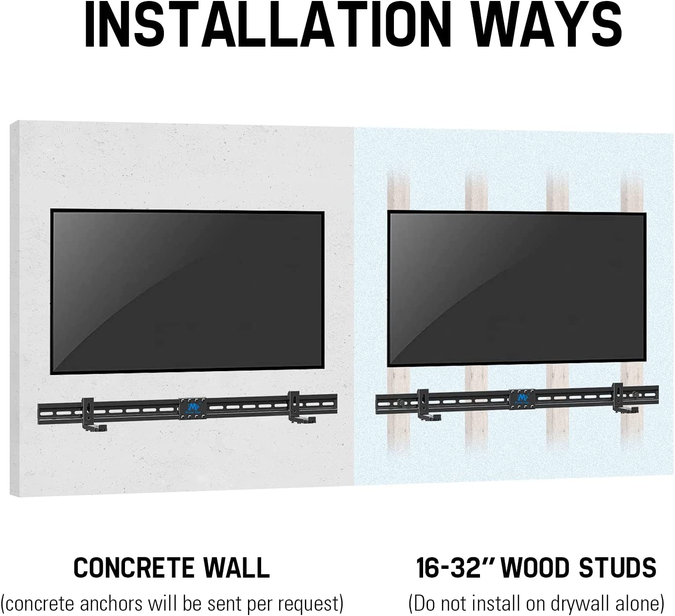 Rhino Mount  SB800X400VESA, Dream Soundbar Mount for Most Soundbars with Holes/Without Holes up to 13lbs, Sound Bar Mount Bracket with Holders Extend 3.44" to 6.06", Fits TV Max VESA 800x400mm