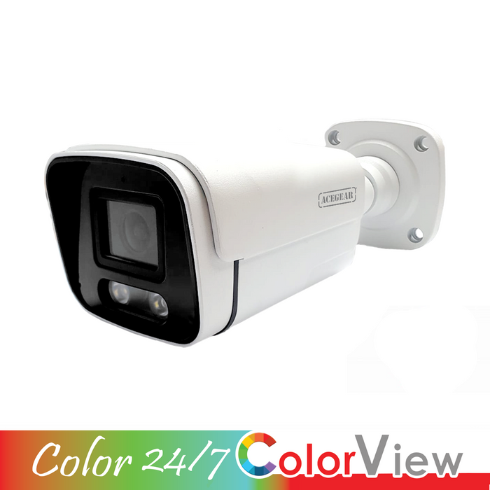 Acegear CT3207-CV (2MP) Bullet, TVI/AHD/CVI/CVBS/ 2.8mm Fixed Lens, Color View 50ft. WDR.