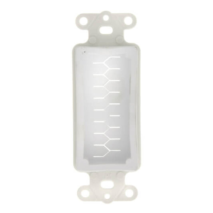 Arlington CED130 Cable Entry Device w/ Slotted Cover, White (Each)