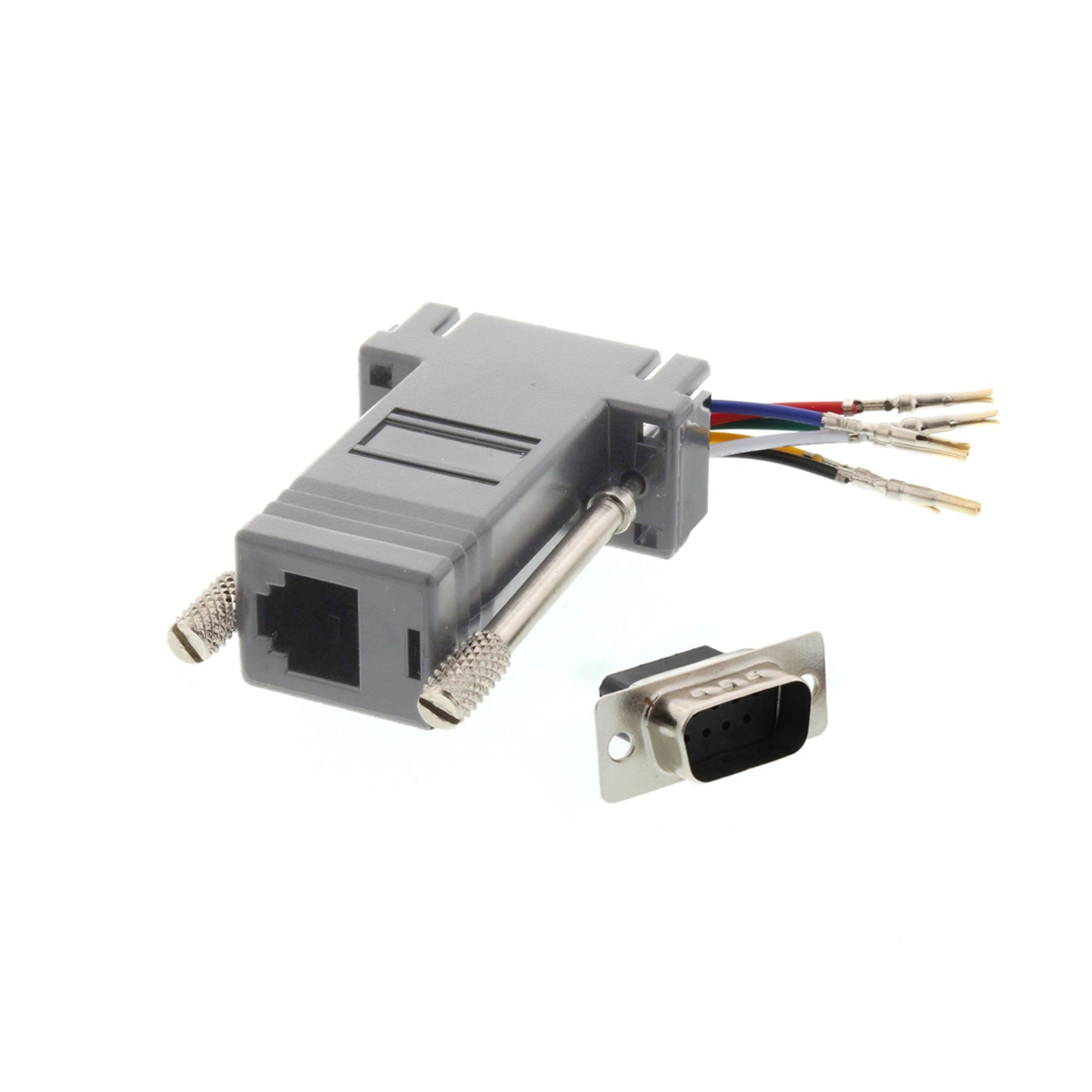 Acegear ADB9MC5E, DB9 Male to Cat5e Connector, (Each)