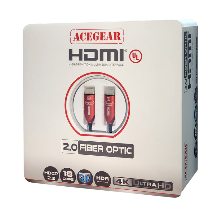 Acegear HDMI over Fiber Optic  2.0 Version. 4K @60Hz 4:4:4, ARC (Length: 10 m To 60 m)