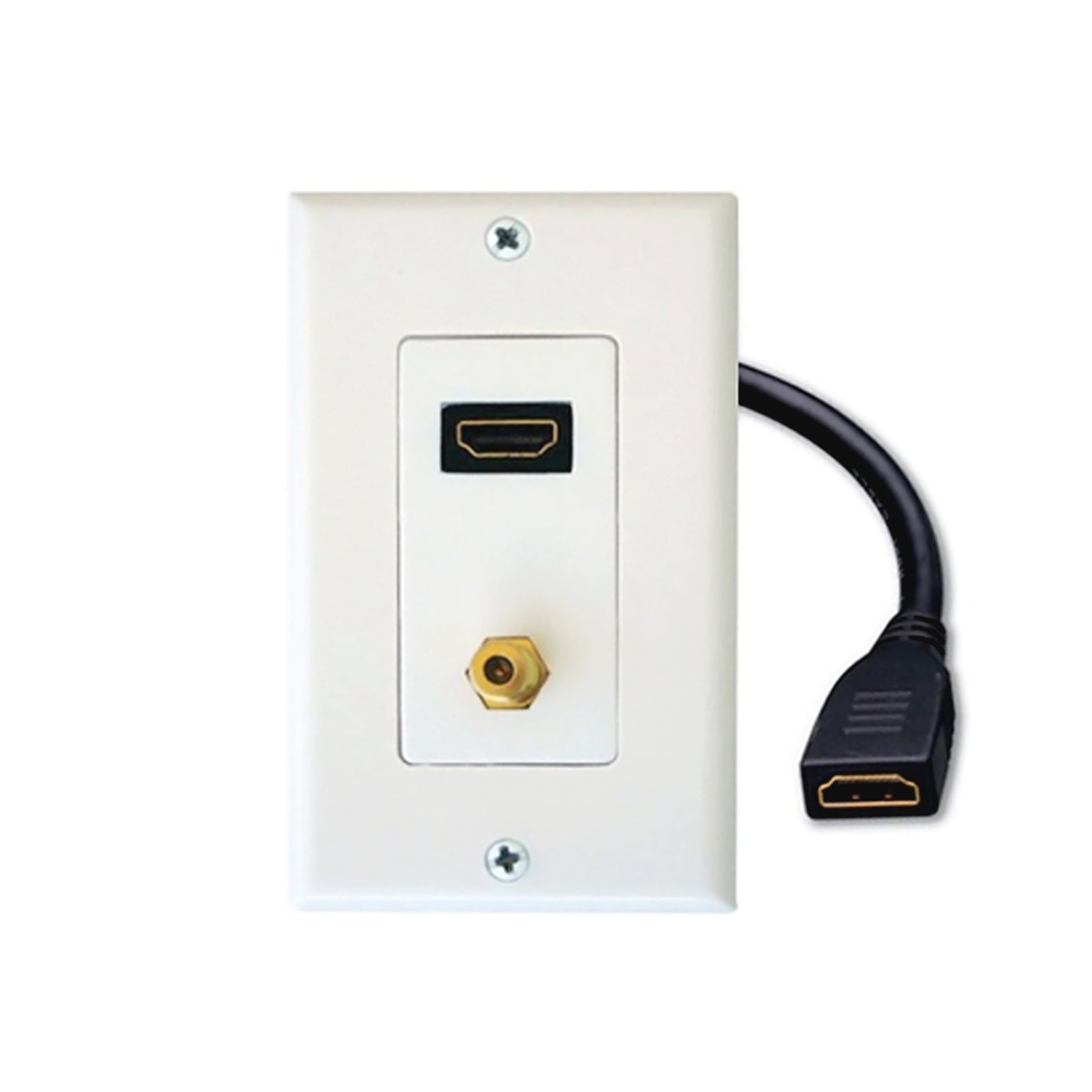 Acegear WPHDF Single HDMI and Coaxial Wallplate  (Each)