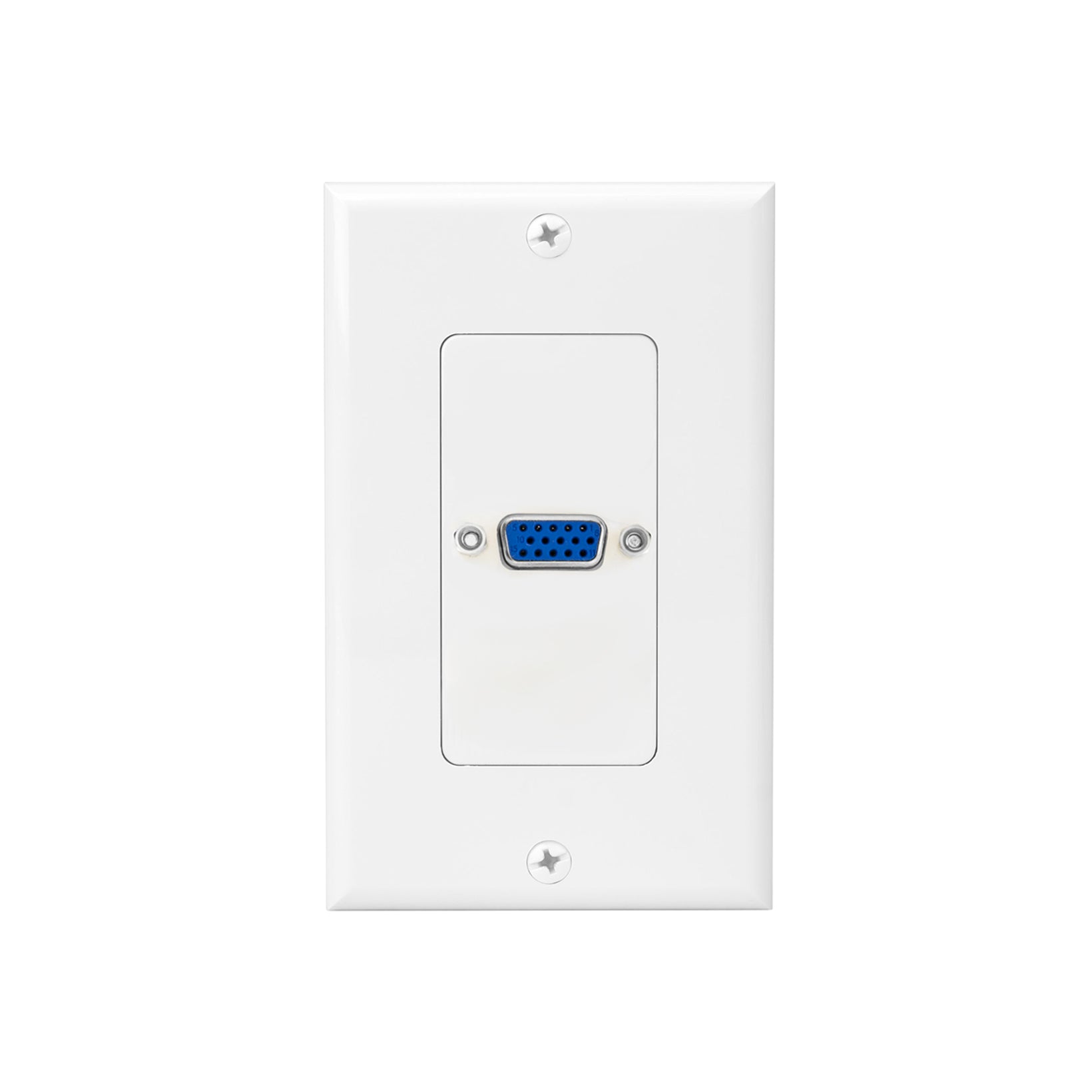 Acegear WPVGA1 Single Outlet 15 Pin Female VGA Wallplate  (Each)