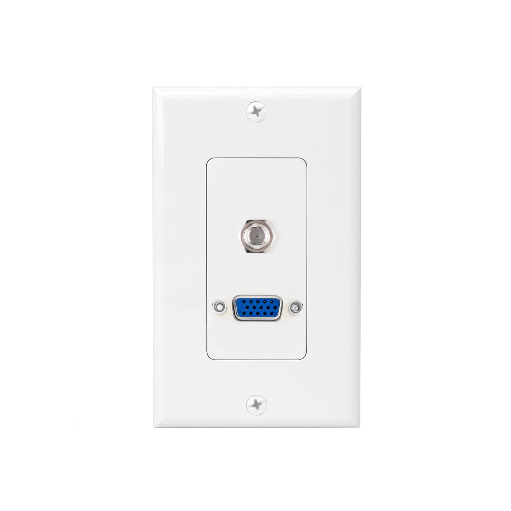 Acegear WPVGA3 VGA and 3.5mm Wall Plate  (Each)
