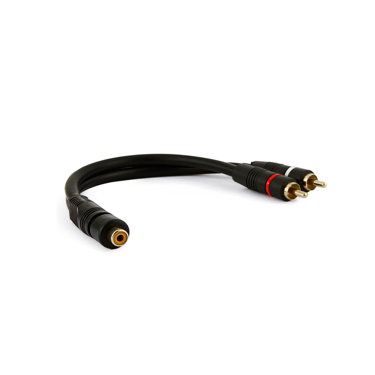Acegear Y1RCAF2RCAM0.5M 1 Female RCA to 2 Male RCA Y Splitter Cable, 0.5M  (Each)
