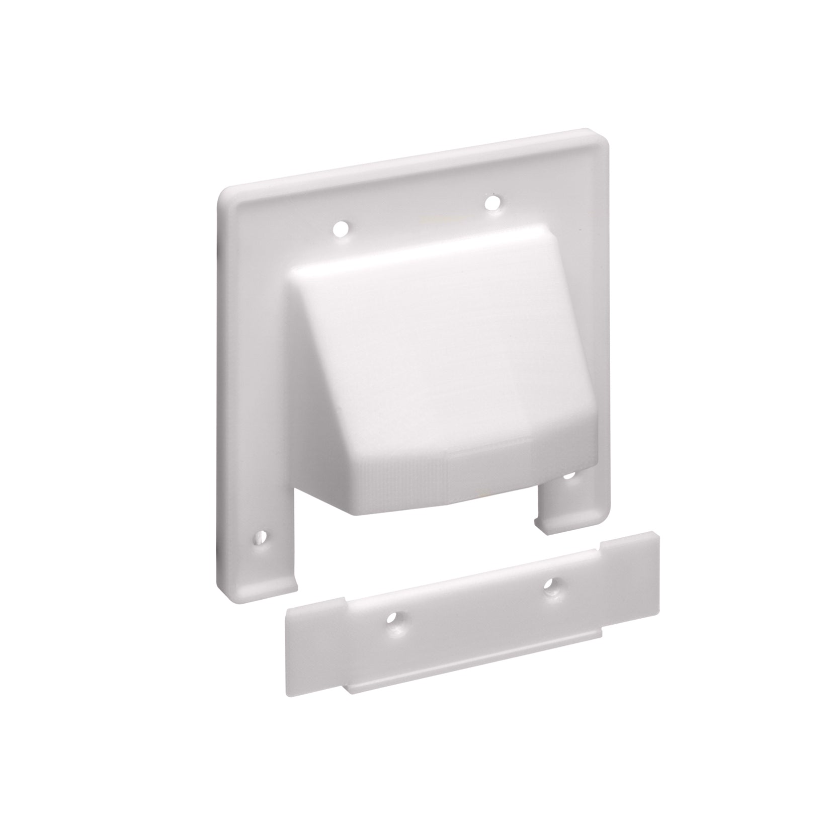 Arlington CER1/ CER2, Reversible 2 Piece Low-Voltage Cable Entrance Wallplate, White  (Each)