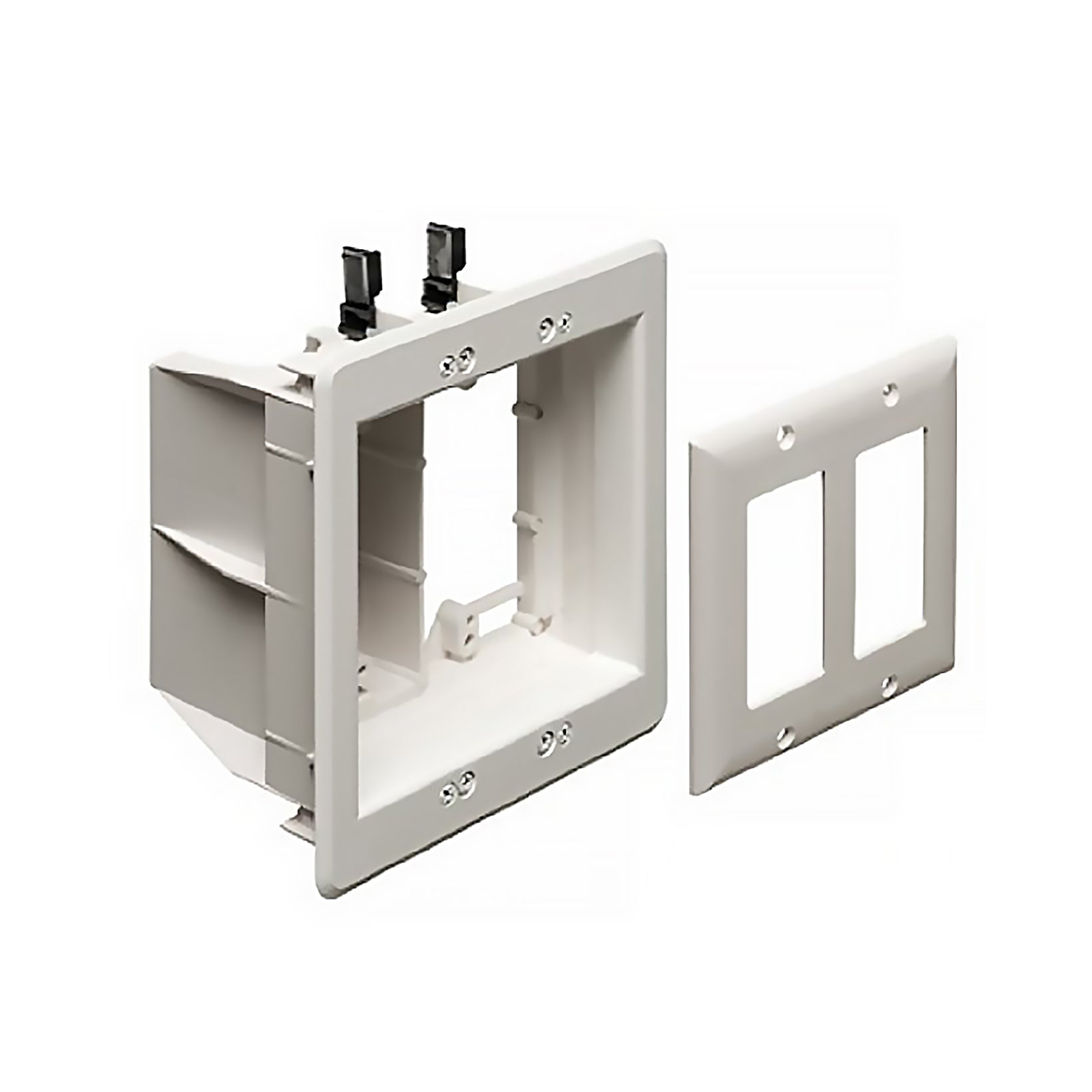 Arlington_AITVBU505WH_Recessed_TV_Box_Wall_Plate_Kit_Paintable_2-Gang_White.jpg