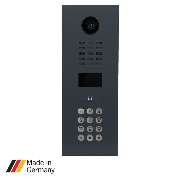 DoorBird D2101KV, Surface & Flush Mount possible, IP Video Door Station  Stainless Steel, 1 Unit, 1 Call Button, (Housing sold separately)