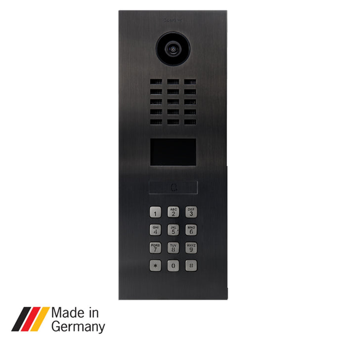DoorBird D2101KV, Surface & Flush Mount possible, IP Video Door Station  Stainless Steel, 1 Unit, 1 Call Button, (Housing sold separately)