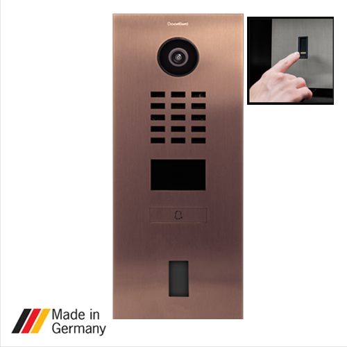 DoorBird D2101FV, Surface & Flush Mount Possible, Fingerprint 50, IP Video Door Station, 1 Unit, 1 Call Button, (Housing Sold Separately)