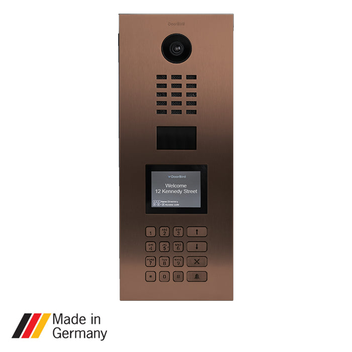 DoorBird D21DKV, Surface & Flush Mount Possible, IP Video Door Station, Display module Up to 500 Units, (Housings sold separately)