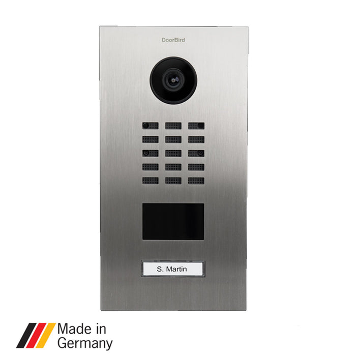 DoorBird D2101V, Surface & Flush Mount, IP Video Door Station, 1 Unit, 1 Call Button, (Housing sold separately)