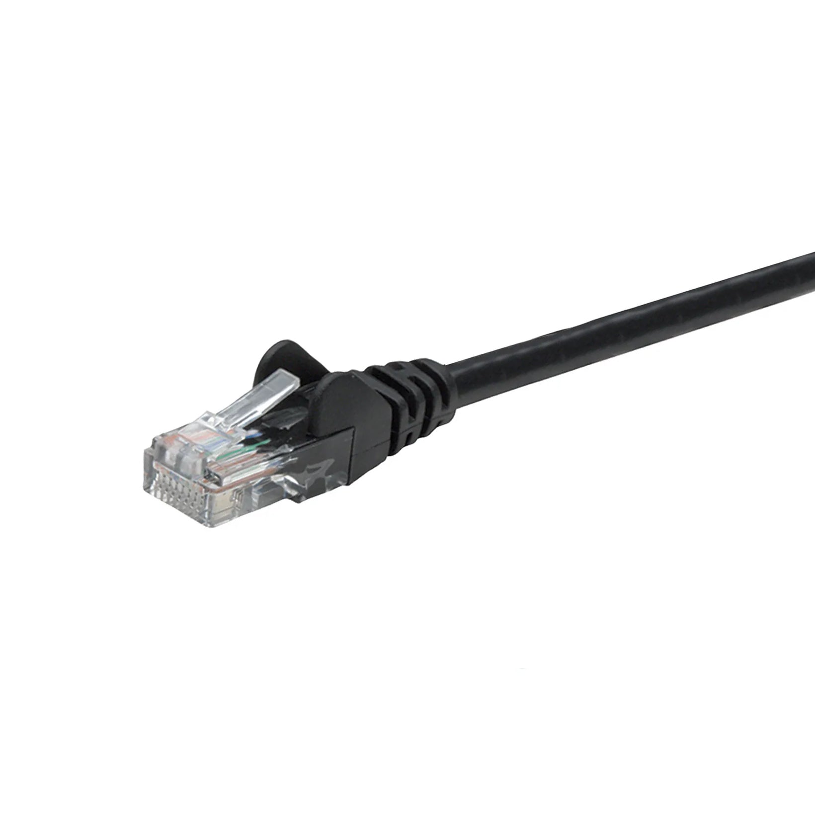 Intellinet CAT5E Patch Cable, Black, Solid Copper, UTP RJ-45 Male