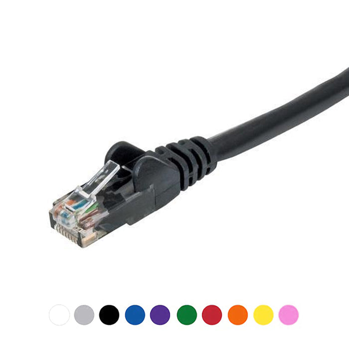 Intellinet CAT6 Patch Cable, Black, Solid Copper, UTP RJ-45 Male.