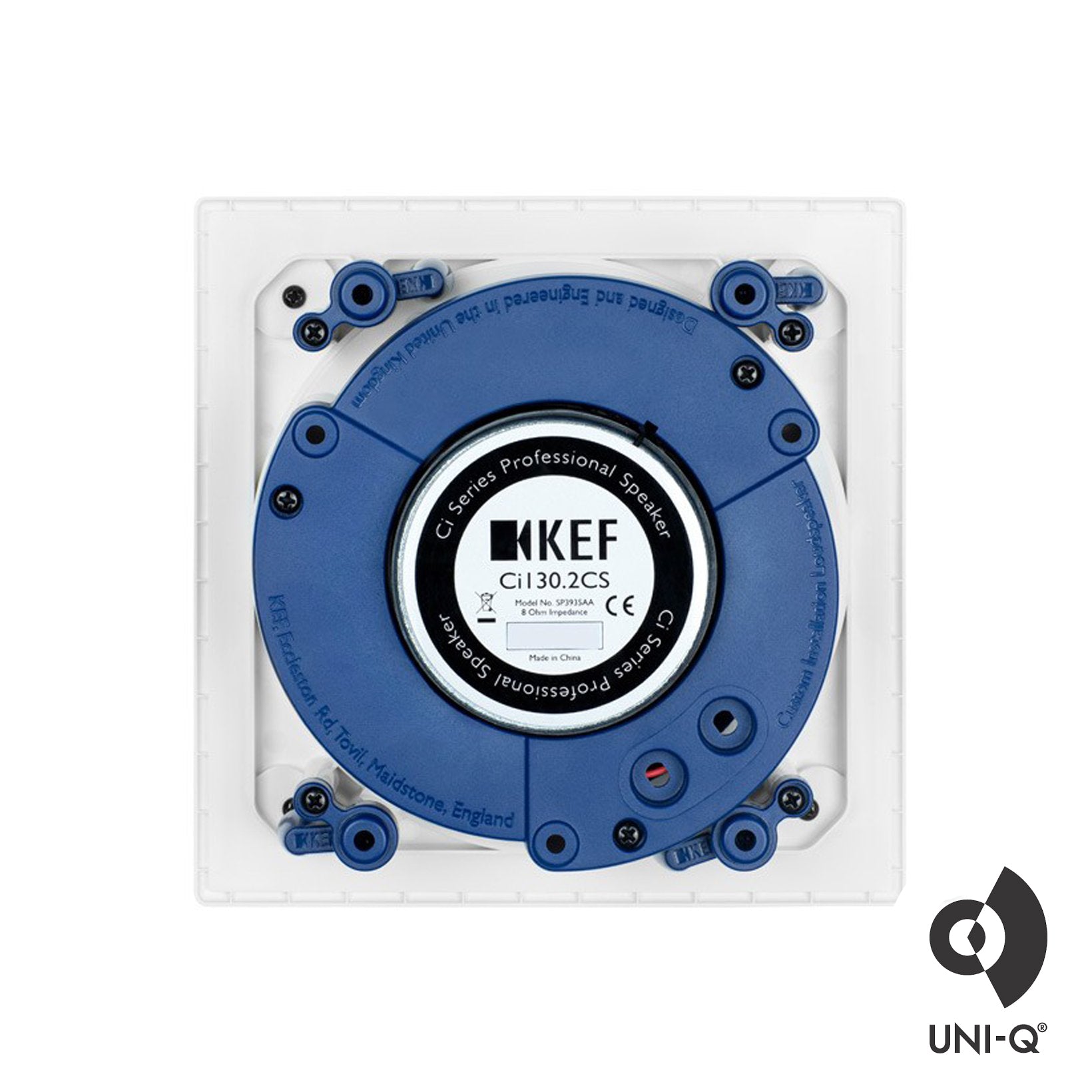 KEF CI130.2CS, 5.25" In-Ceiling, Uni-Q Two-way 130mm Square Speaker, 80W (Each)