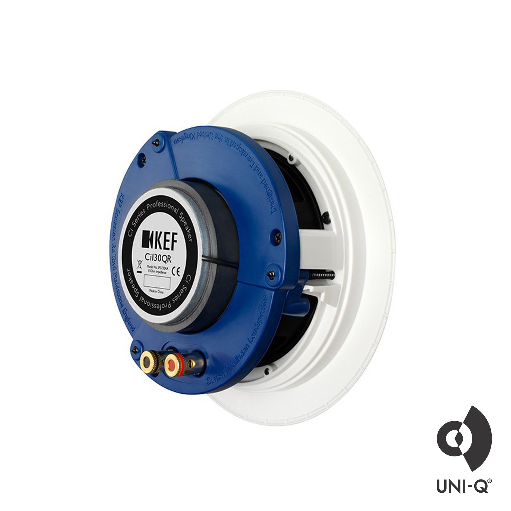 KEF CI130QR, 5.25" In-Ceiling, Uni-Q Two-way 130mm Round Speaker, 80W (Each)