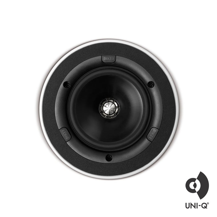KEF CI130QR, 5.25" In-Ceiling, Uni-Q Two-way 130mm Round Speaker, 80W (Each)