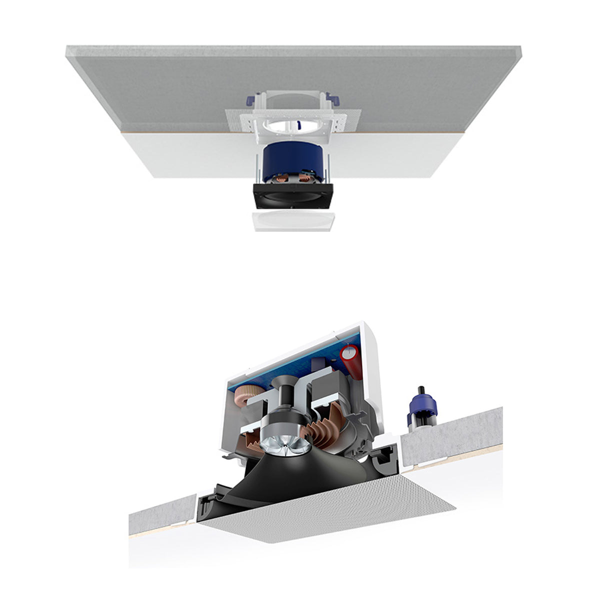 KEF CI130QSfl, 5.25" Round In-Ceiling, Uni-Q Flush Mounted, Magnetic Grill. 130W (Each)