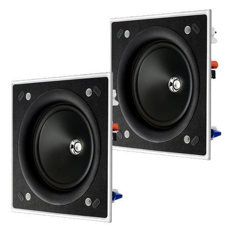 KEF CI160ES, 6.5" In-Ceilling Uni-Q Two-way 160mm Square speakers, 100W (Pair)