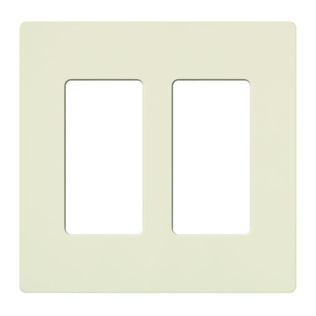 Lutron SC-2, Claro Screwless Designer Wallplate - 2 Gang