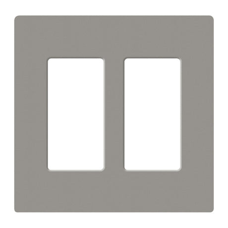 Lutron SC-2, Claro Screwless Designer Wallplate - 2 Gang