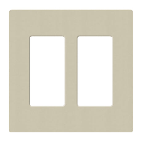 Lutron SC-2, Claro Screwless Designer Wallplate - 2 Gang